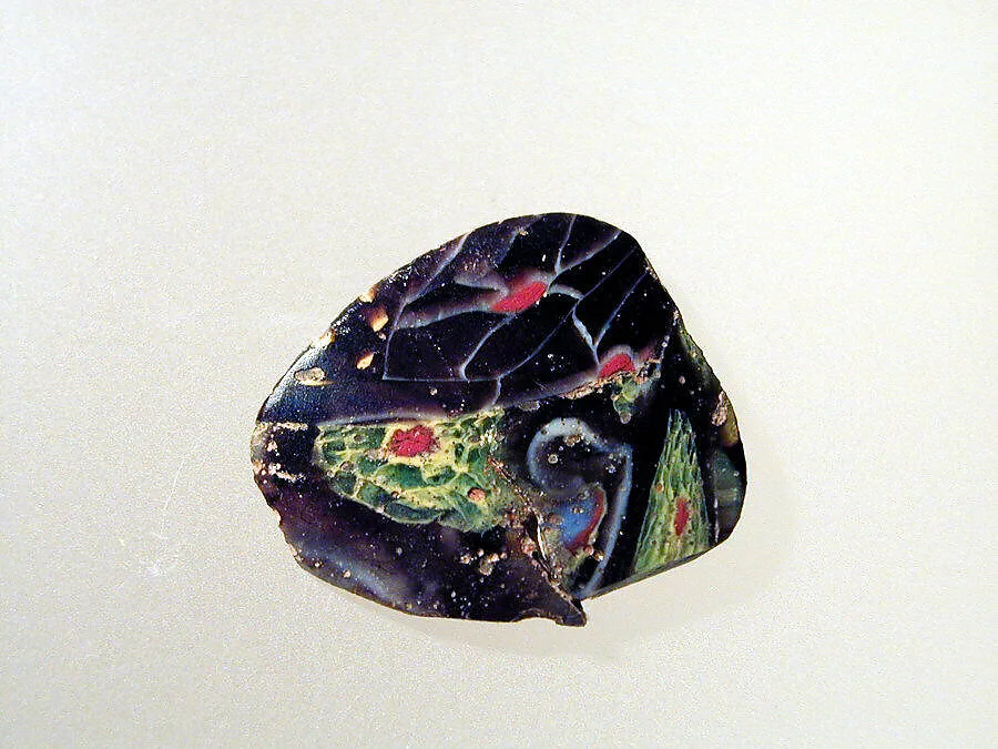 Glass mosaic bowl fragment — Unknown