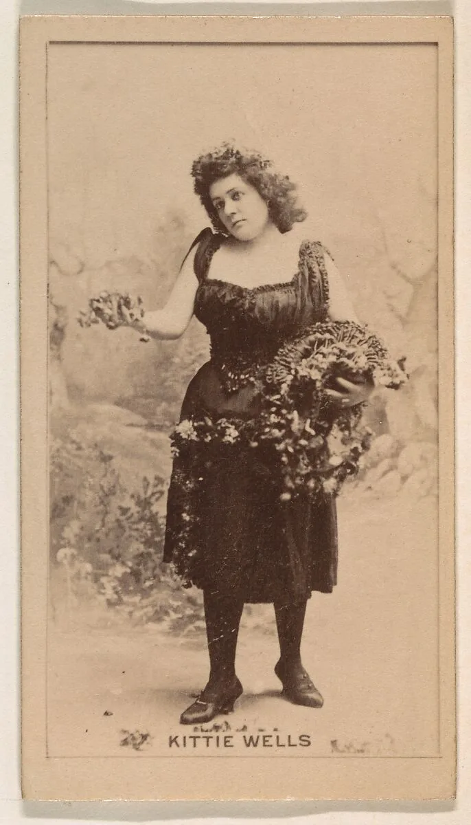Kittie Wells, from the Actresses series (N245) issued by Kinney Brothers to promote Sweet Caporal Cigarettes — Kinney Brothers Tobacco Company