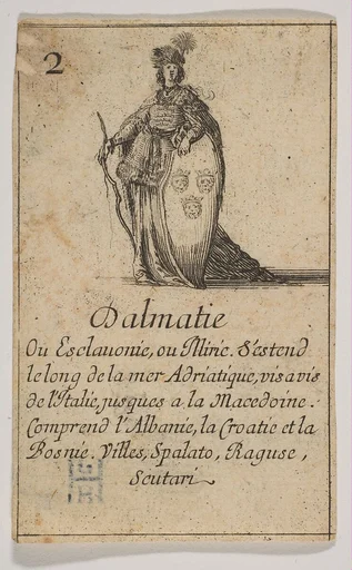 Dalmatie, from "Jeu de la Géographie"