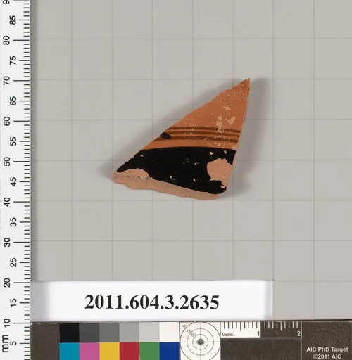 Terracotta fragment of a kylix (drinking cup)