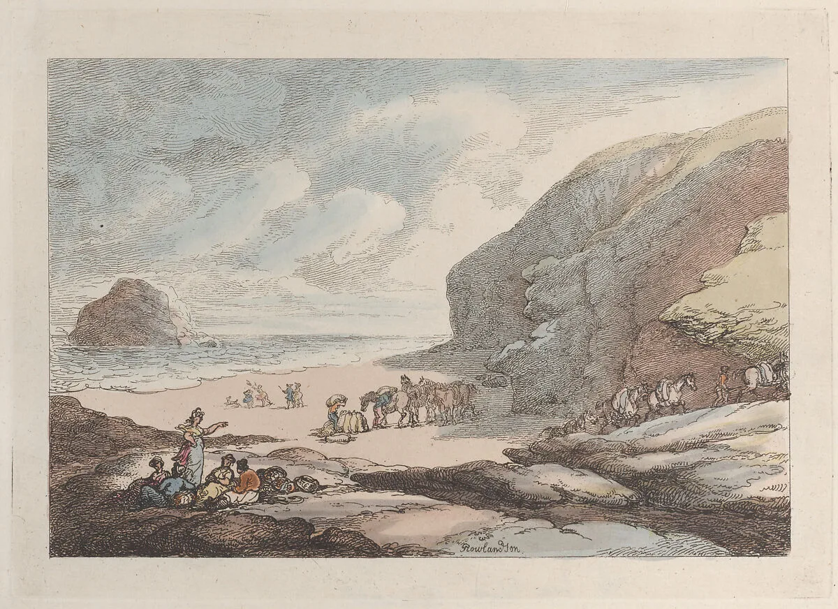 The Lion Rock, Cornwall — Thomas Rowlandson