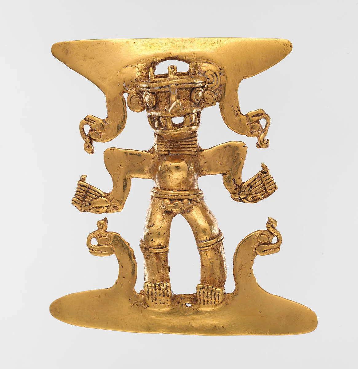 Crocodile-Head Figure Pendant — Unknown