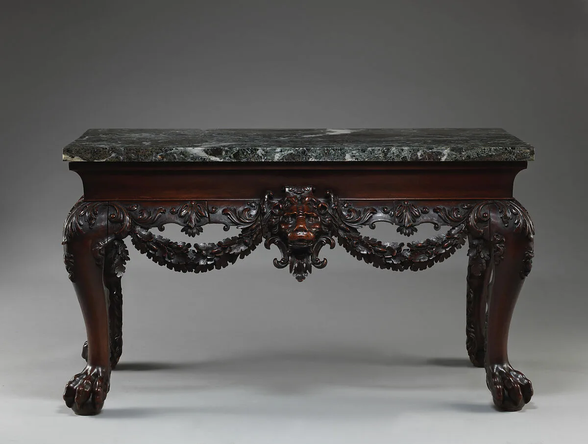 Side table (one of a pair) — Unknown
