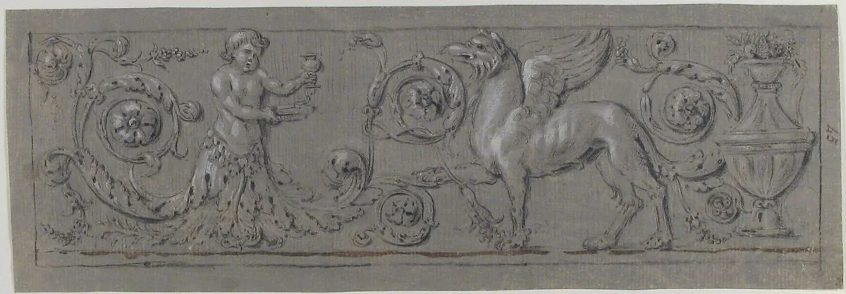 Design for a Decorative Frieze — Anonymous, French, 19th century