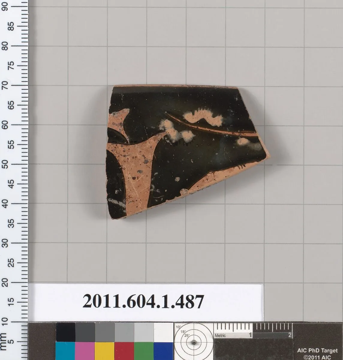 Terracotta rim fragment of a kylix (drinking cup) — Unknown