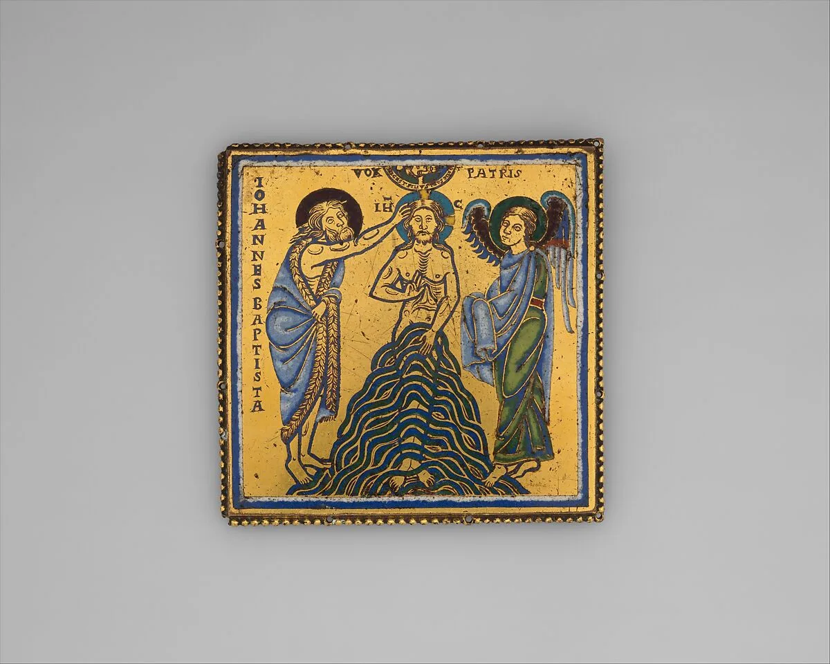 Plaque with the Baptism of Jesus — Unknown