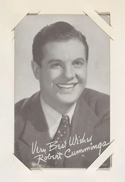 Robert Cummings from Movie Stars Exhibit Cards series (W401) — Unknown
