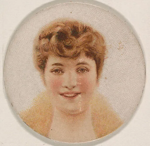 Portrait of woman, from the Novelties series (N228, Type 1) issued by Kinney Bros. — Kinney Brothers Tobacco Company