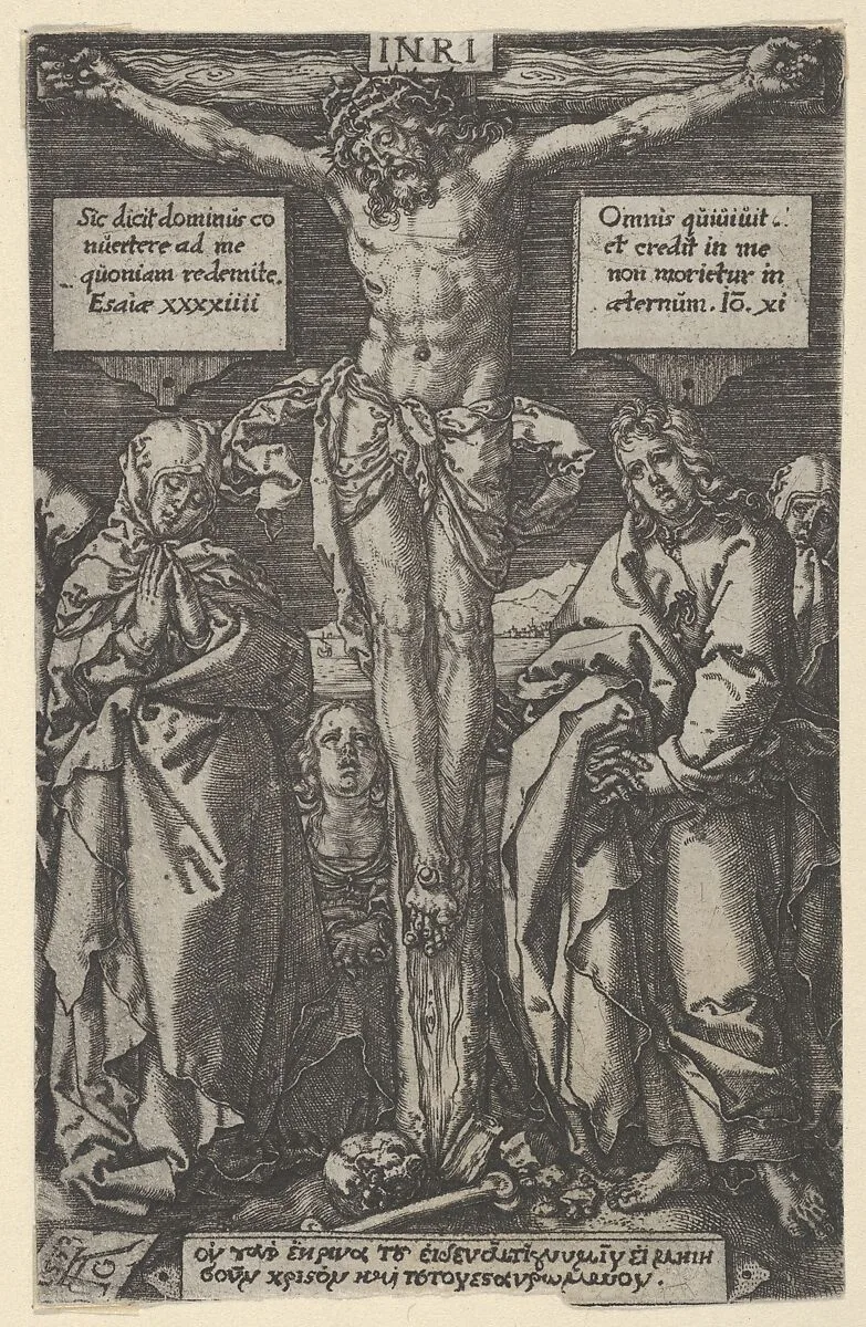 Christ on the Cross — Heinrich Aldegrever|Georg Pencz