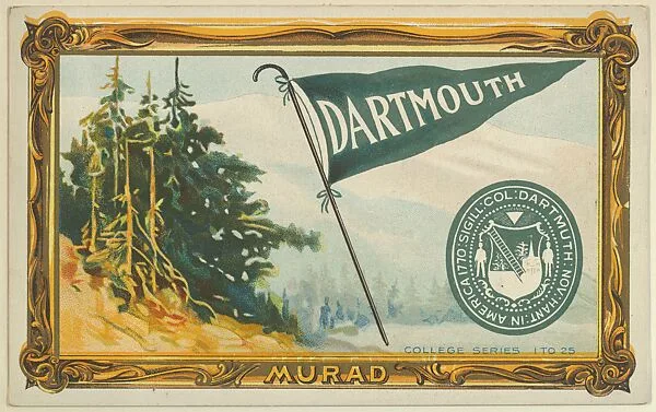Dartmouth College, version one, part of the College Series cabinet cards (T6) — Murad Cigarettes