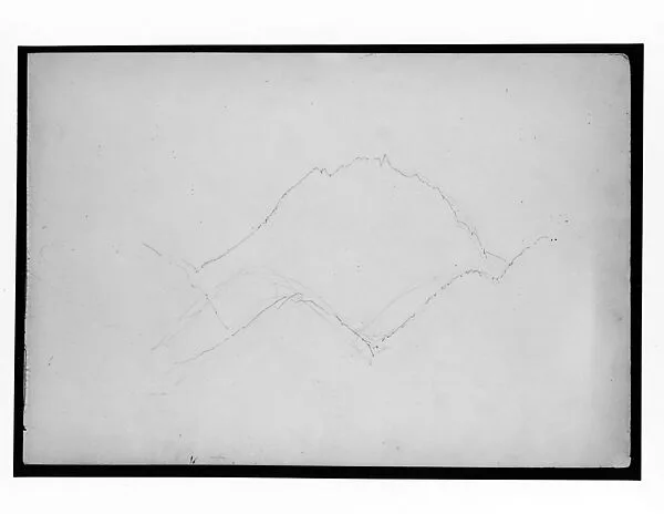 Mountains (from Switzerland 1869 Sketchbook) — John Singer Sargent