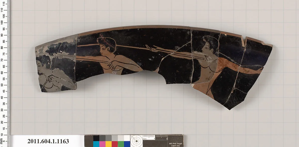 Terracotta fragment of a kylix (drinking cup) — Unknown