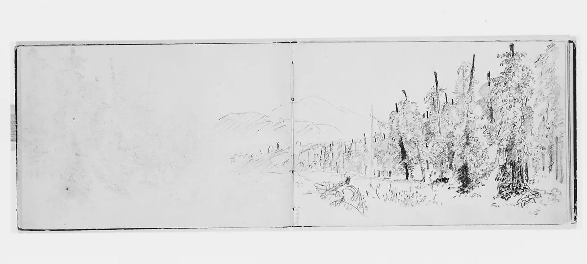 Mountain Sketch (from Sketchbook X) — William Trost Richards