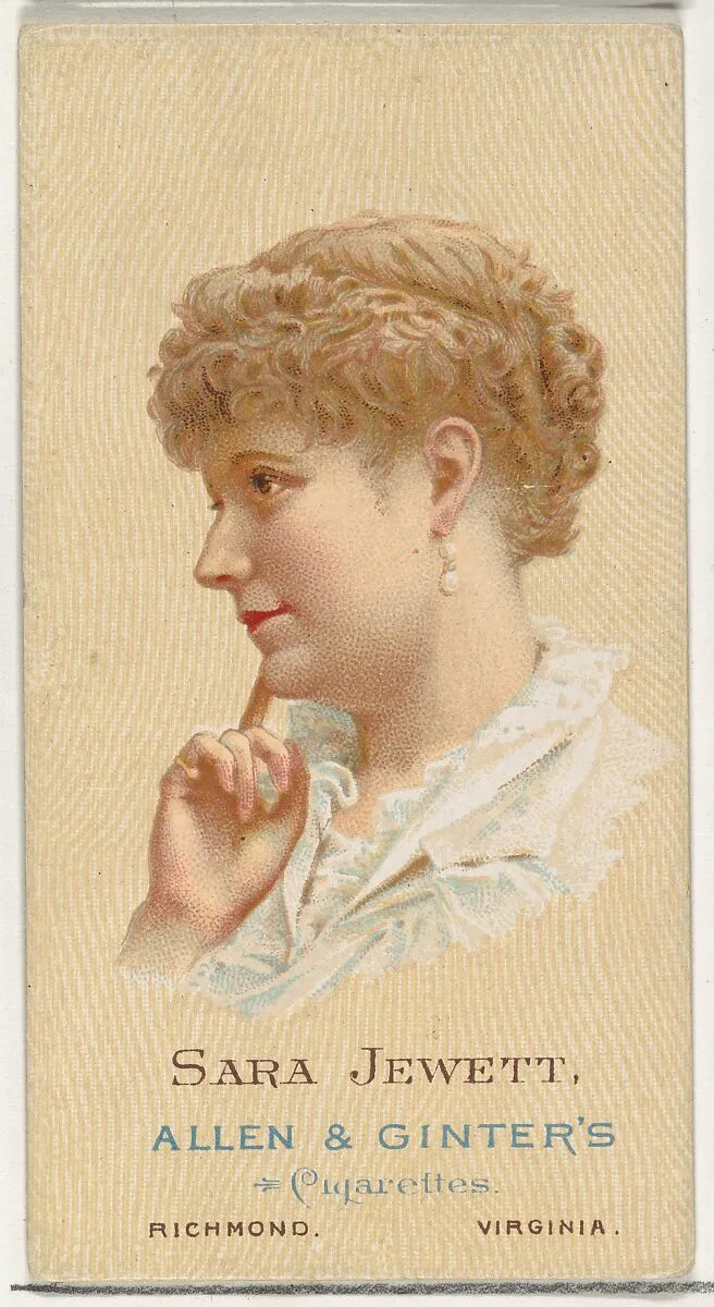 Sara Jewett, from World's Beauties, Series 2 (N27) for Allen & Ginter Cigarettes — Allen & Ginter|Lindner, Eddy & Claus