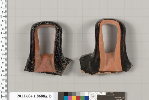 Terracotta fragments of stemless kylikes (drinking cups)