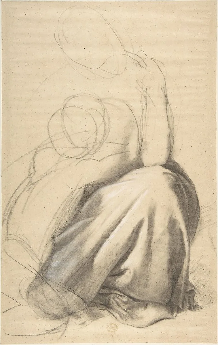 Study of a Woman and Child — Frederic, Lord Leighton|Romain Cazes