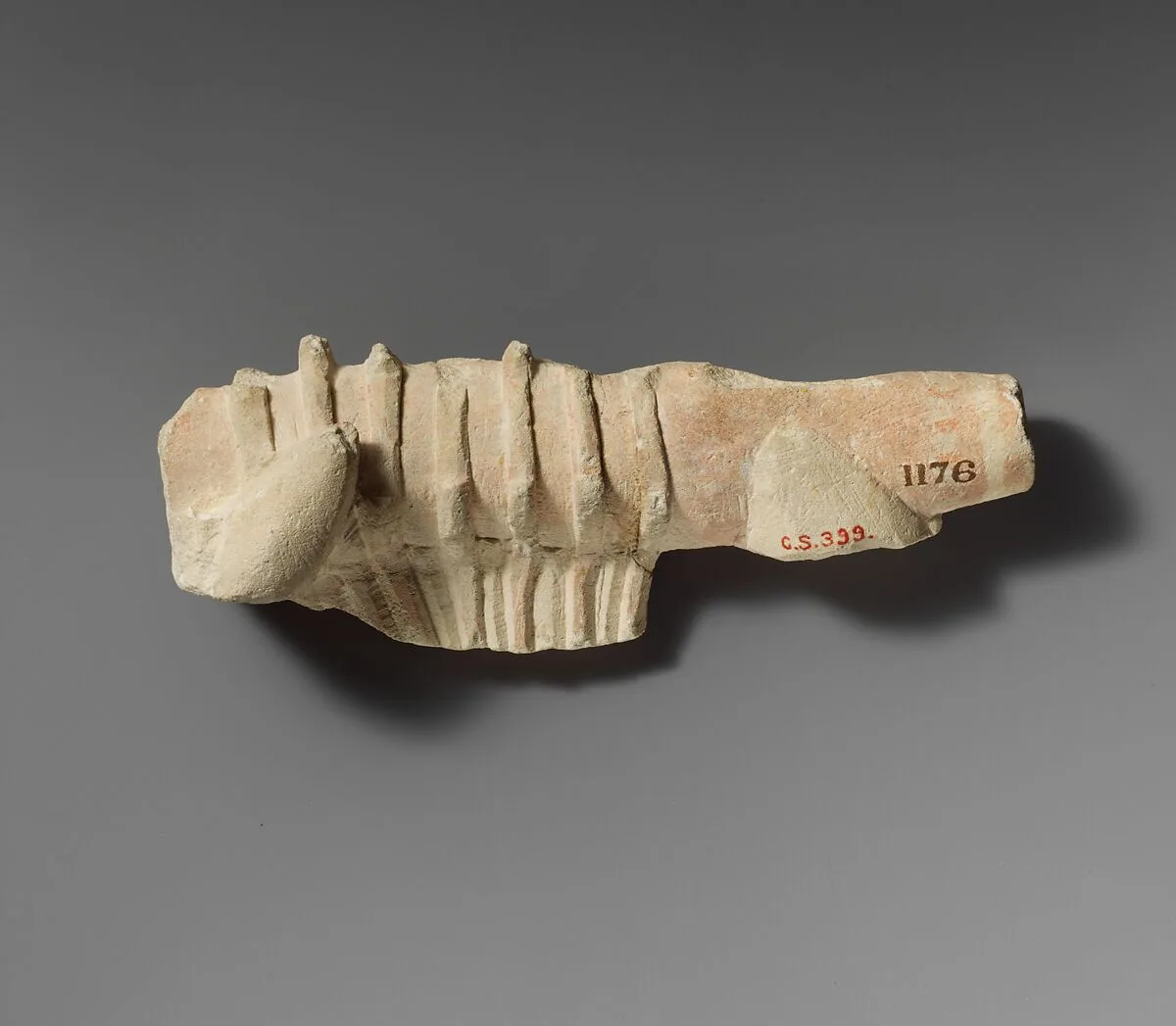Limestone fragment of a lyre — Unknown