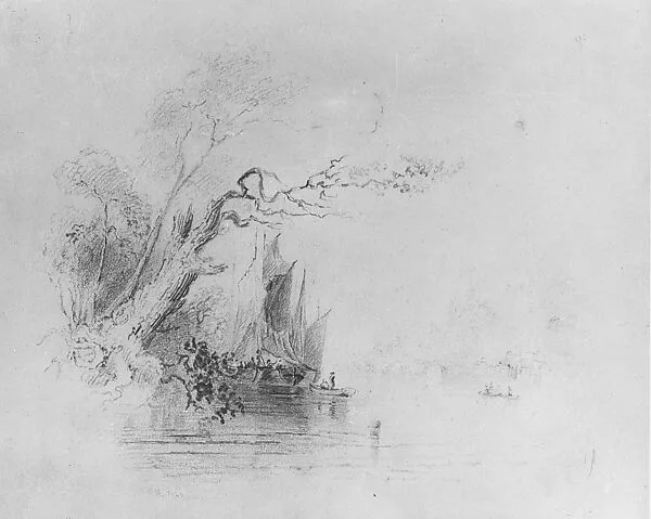 Landscape with Boats (from McGuire Scrapbook) — R. H.