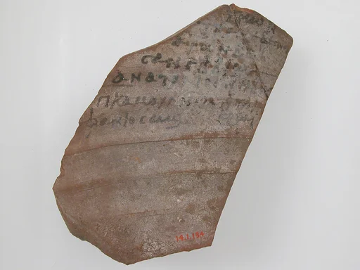 Ostrakon with a List