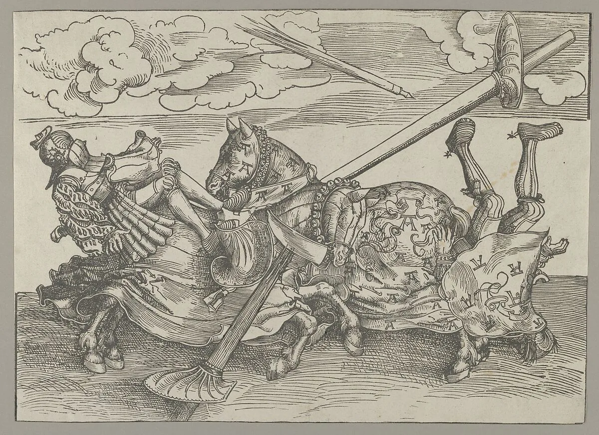 The German Tournament: "Anzogen-Rennen" — Lucas Cranach the Elder|Albrecht Dürer