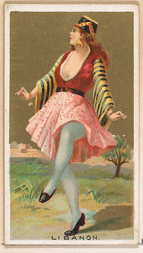 Libanon, from the Dancing Girls of the World series (N185) issued by Wm. S. Kimball & Co. — William S. Kimball & Company