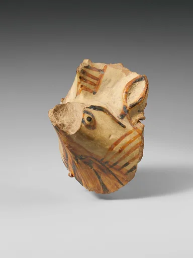 Terracotta vase fragment with griffin