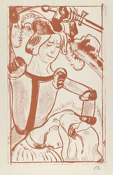 He Takes Her By Her Long Beautiful Hair (The Unfaithful Wife) — Emile Bernard