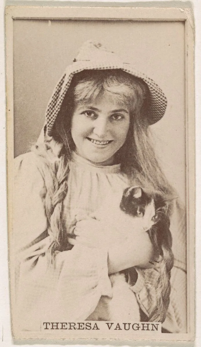 Theresa Vaughn, from the Actresses series (N245) issued by Kinney Brothers to promote Sweet Caporal Cigarettes — Kinney Brothers Tobacco Company