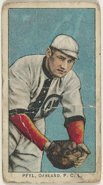 Peyl, Oakland, Pacific Coast League, from the "Obak Baseball Players" set (T212), issued by the American Tobacco Company to promote Obak Mouthpiece Cigarettes — American Tobacco Company