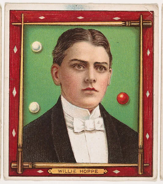 William F. Hoppe, BIlliards, from Mecca & Hassan Champion Athlete and Prize Fighter collection, 1910 — Mecca Cigarettes