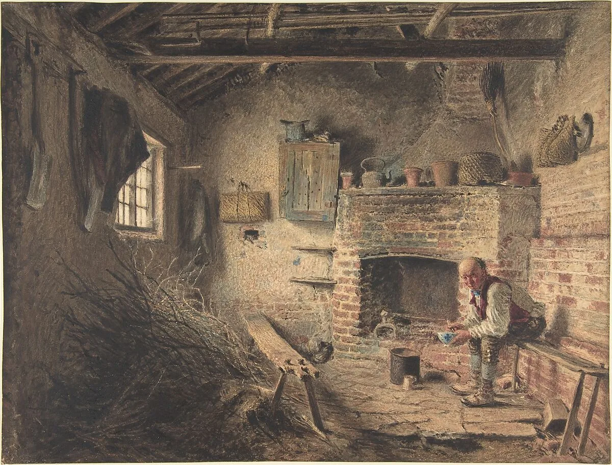 The Woodcutter's Breakfast (The Faggot Gatherer's Meal) — William Henry Hunt