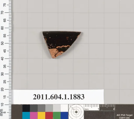 Terracotta rim fragment of a kylix (drinking cup)