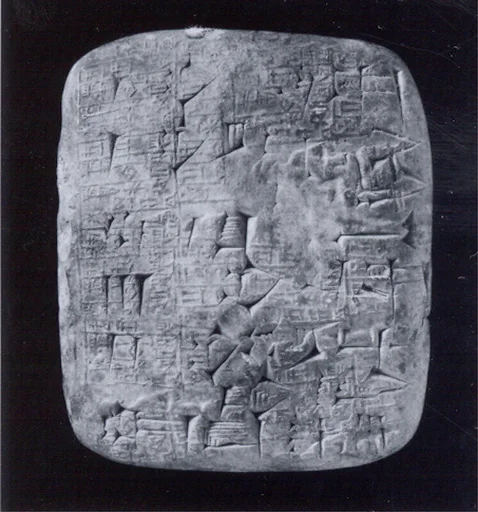Cuneiform tablet impressed with cylinder seal: deliveries of oxen