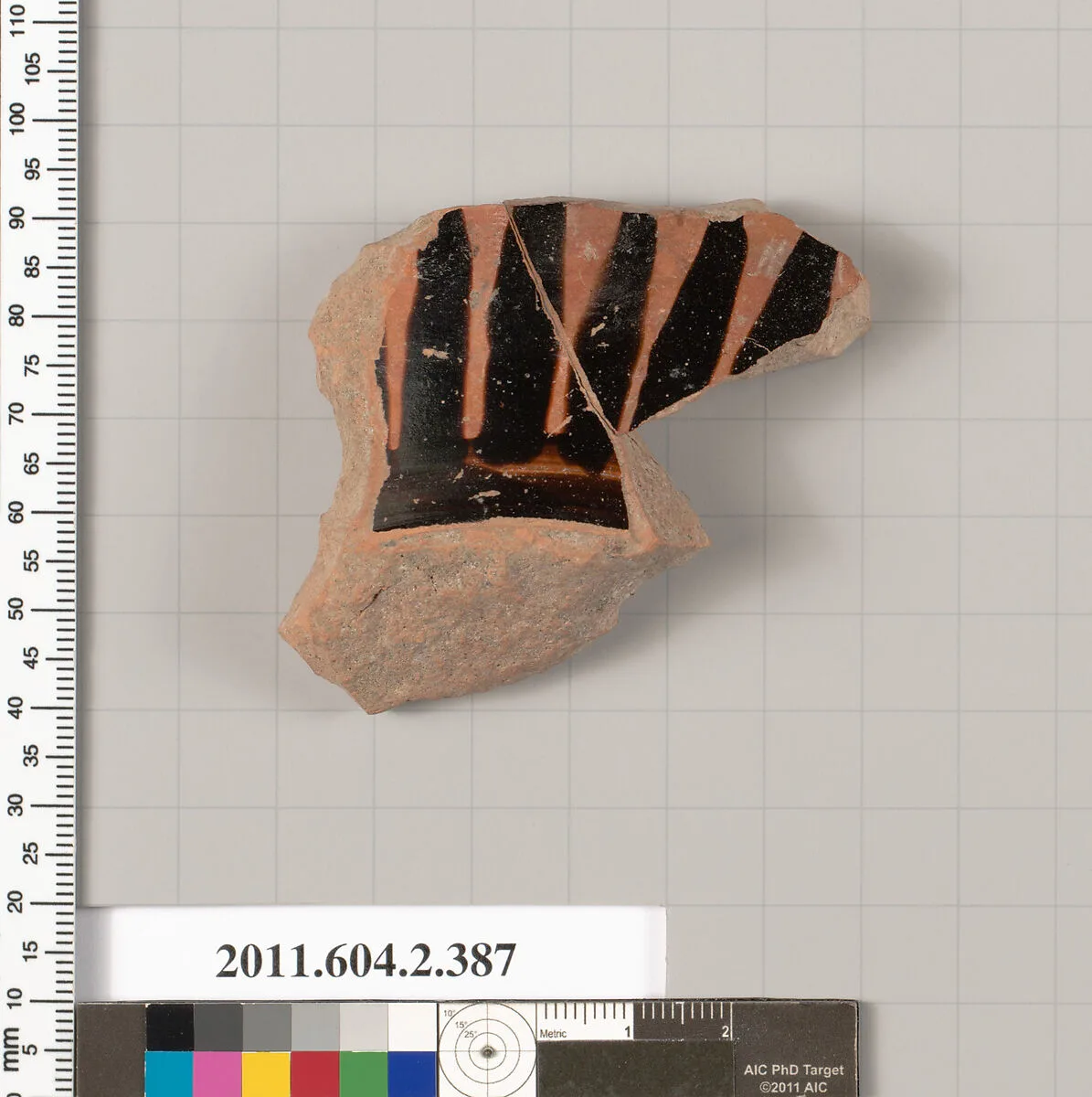 Terracotta fragment of a column-krater (bowl for mixing wine and water) — Unknown