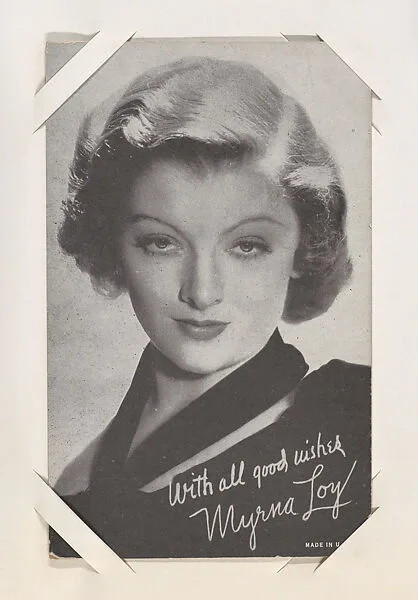 Myrna Loy from Movie Stars Exhibit Cards series (W401) — Unknown