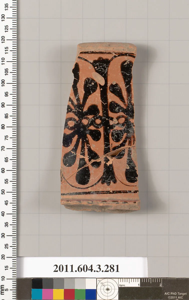Terracotta fragment of a neck-amphora (jar) — Unknown