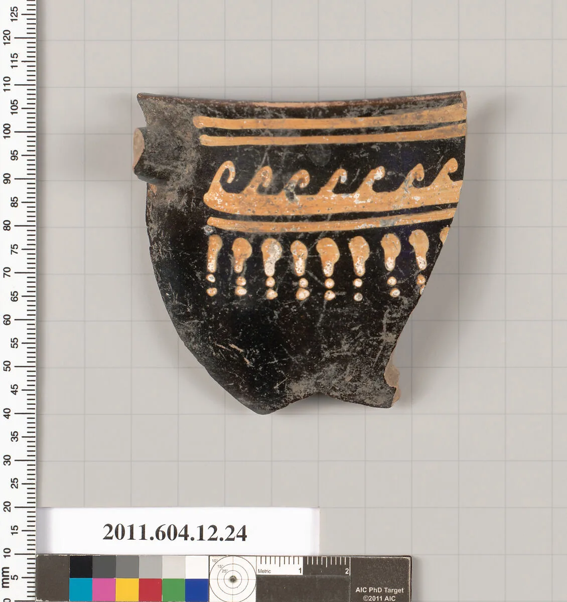 Terracotta rim fragment of a skyphos (deep drinking cup) — Unknown