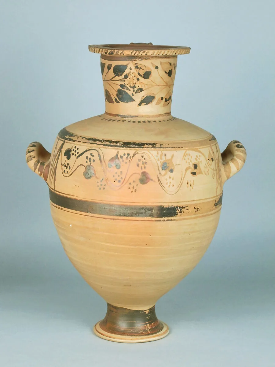 Terracotta Hadra hydria (water jar) — Unknown