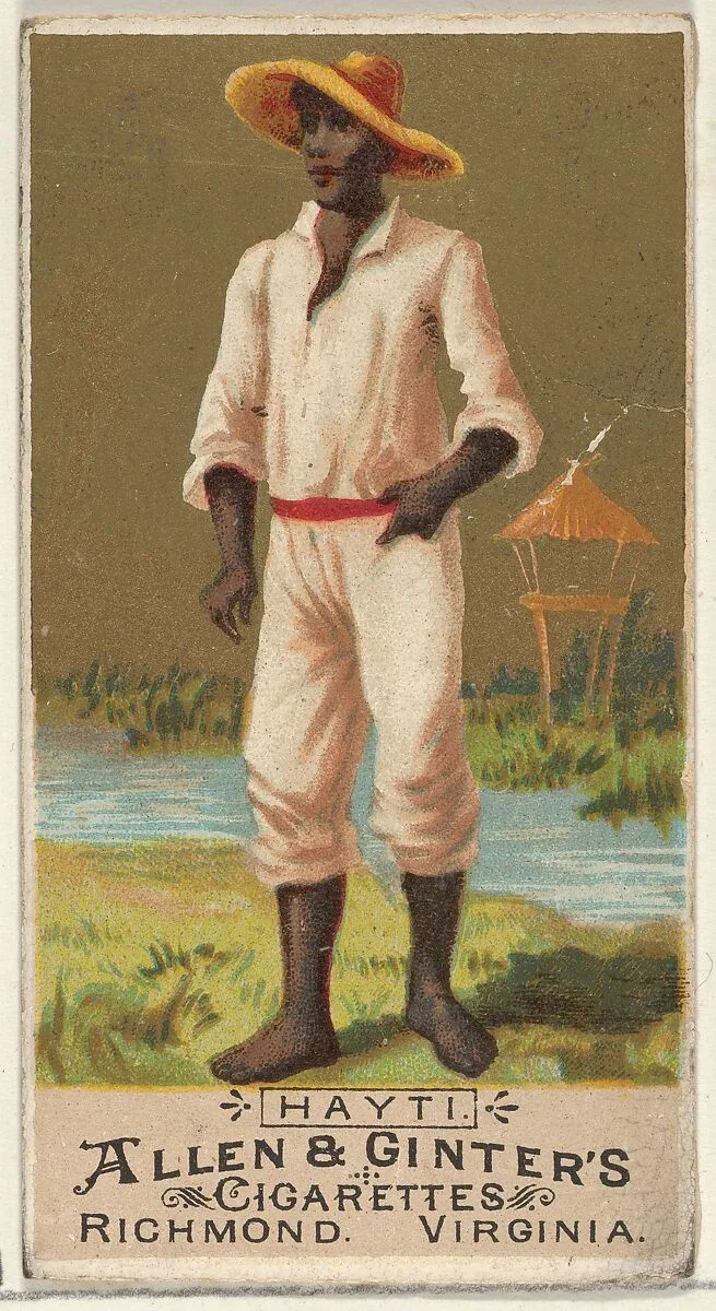 Haiti, from the Natives in Costume series (N16) for Allen & Ginter Cigarettes Brands — Allen & Ginter