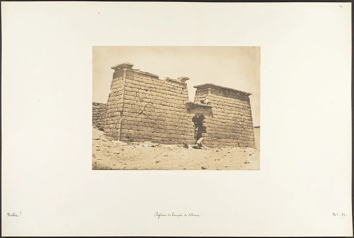 Pylones du Temple de Sébona — Maxime Du Camp