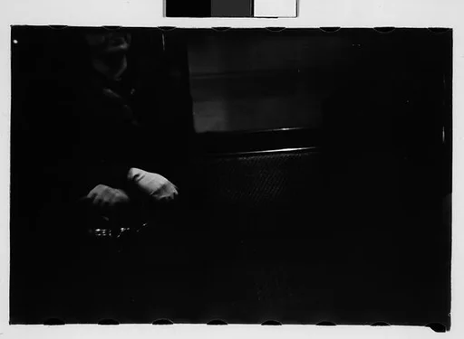 [Five 35mm Film Frames: Subway Passengers, New York City]