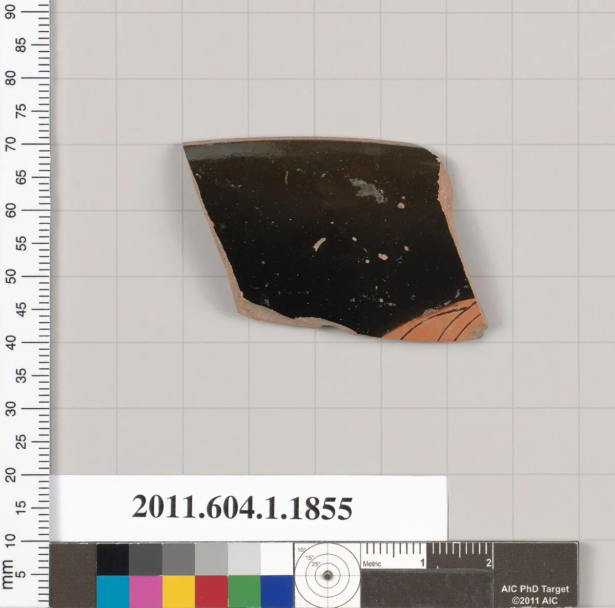 Terracotta rim fragment of a kylix (drinking cup) — Unknown