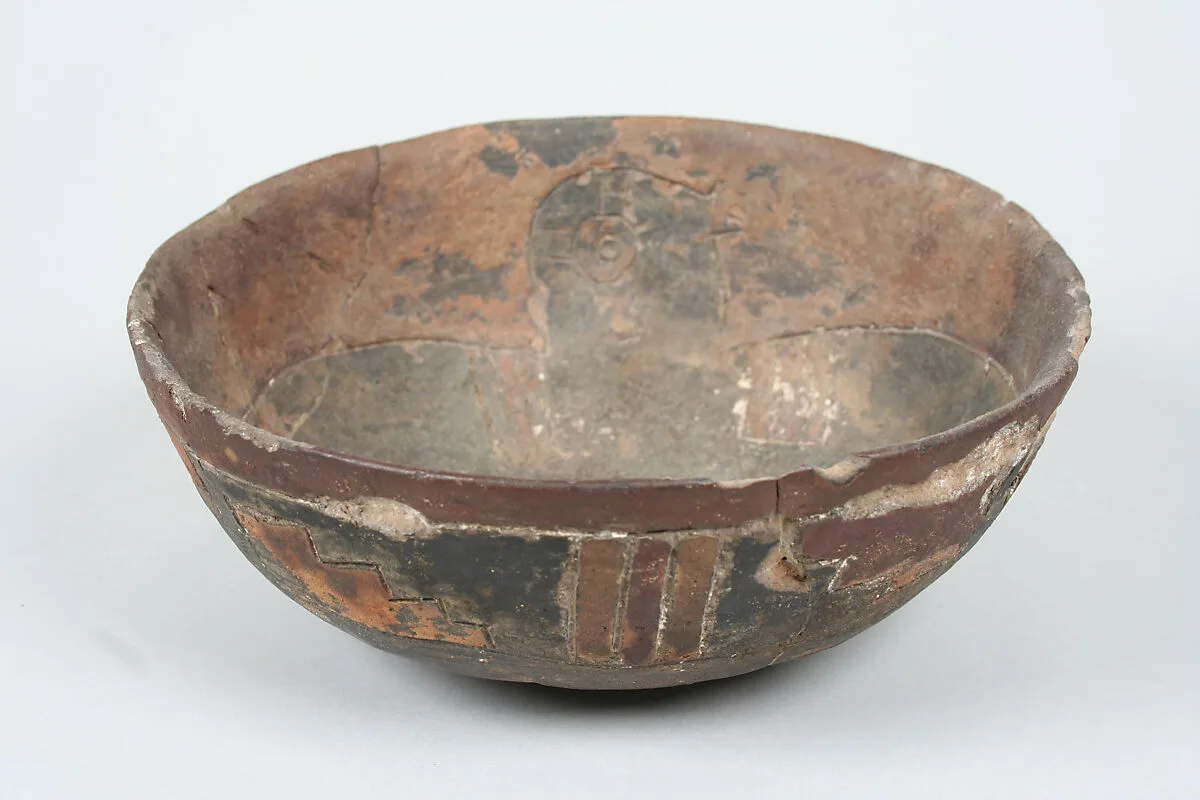 Incised Bowl with Bird Motif — Unknown
