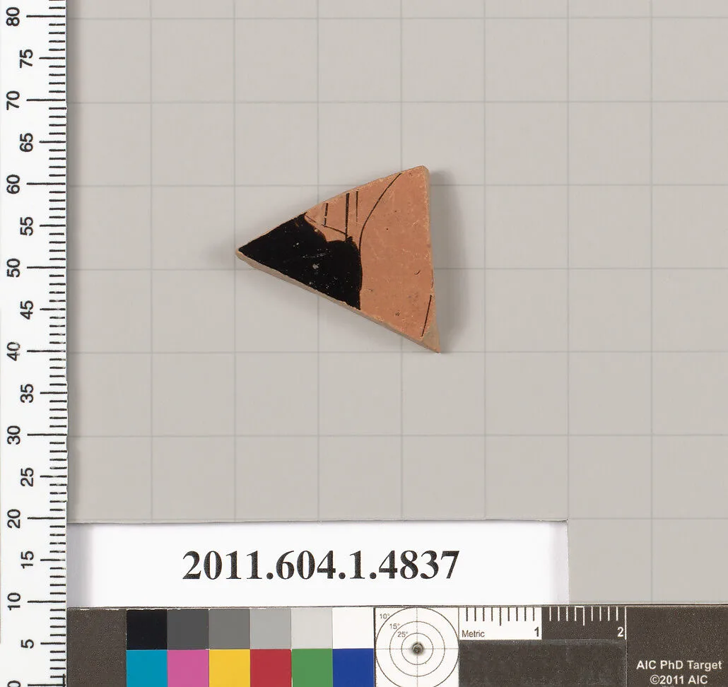 Terracotta fragment of a kylix (drinking cup) — Unknown