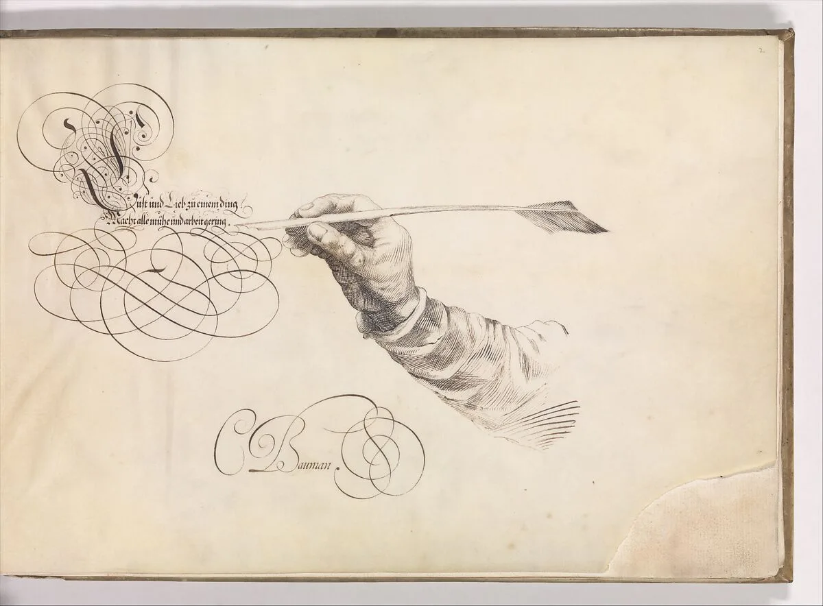 Specimens of Penmanship after Jan van de Velde and other Calligraphy Books — Conrad Baumann|Jan van de Velde I