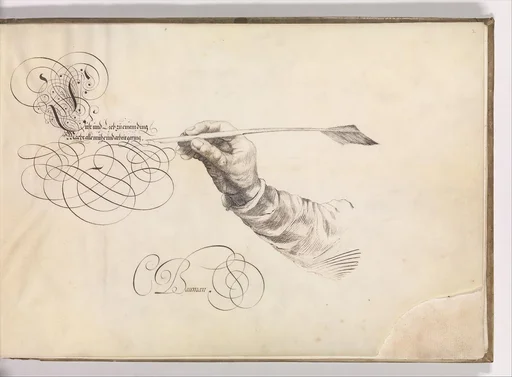 Specimens of Penmanship after Jan van de Velde and other Calligraphy Books