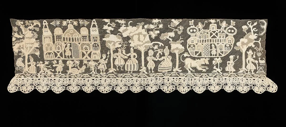 Bed curtain border — Unknown