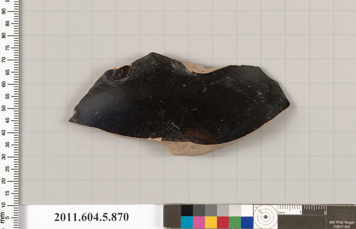 Terracotta fragment of a kylix (drinking cup) — Unknown