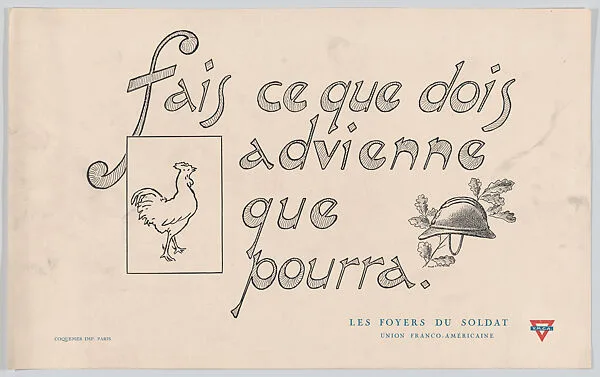 Fais ce que dois advienne que pourra — Coquemer Imprimerie, Paris|Fred Christol
