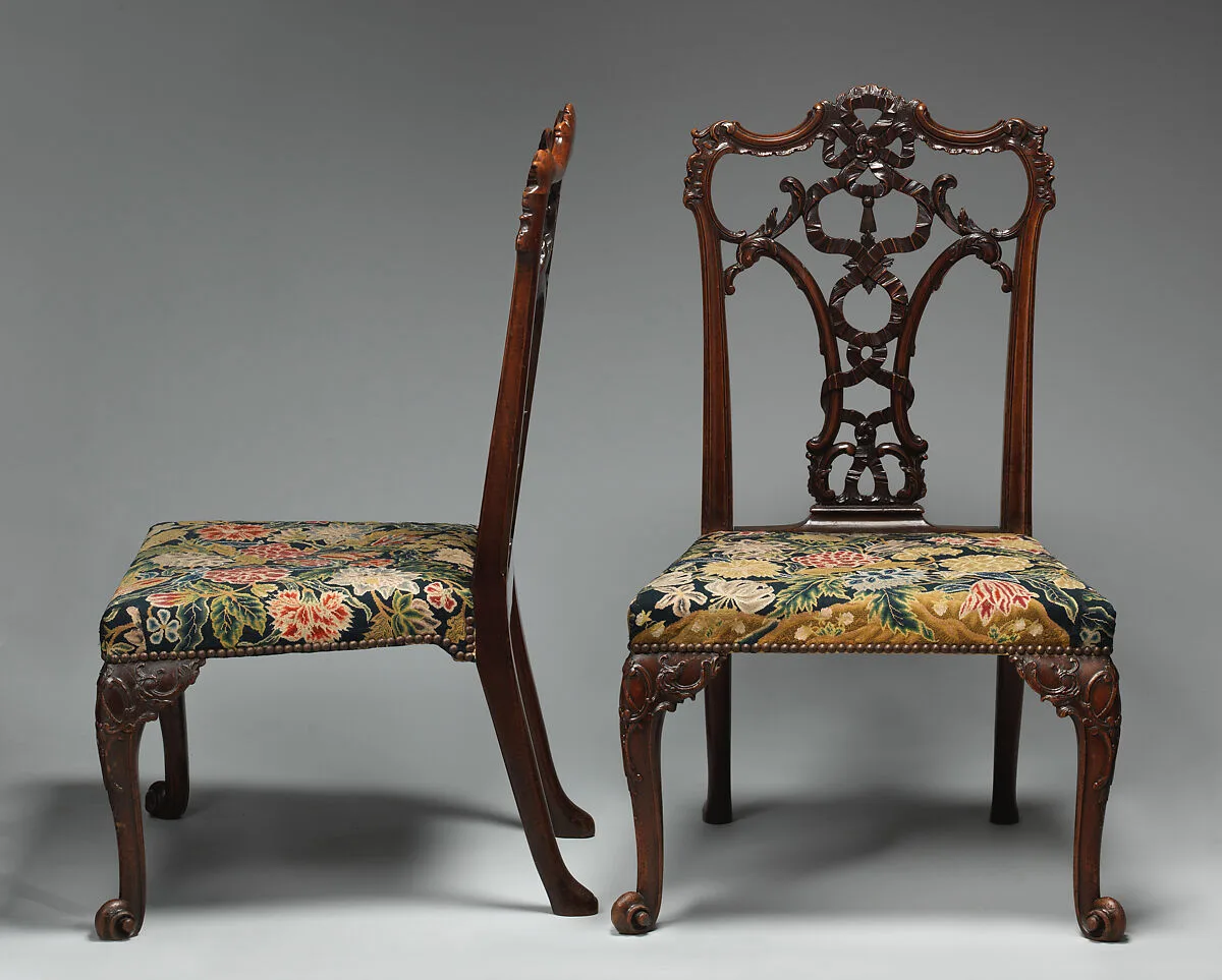 Side chair (one of a pair) — Thomas Chippendale